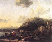 Landscape with Jacob, Rachel, and Leah, BERCHEM, Nicolaes